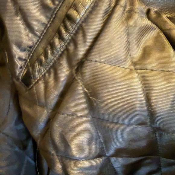 Croft & Barrow Black Leather Bomber Jacket - Picture 5 of 5